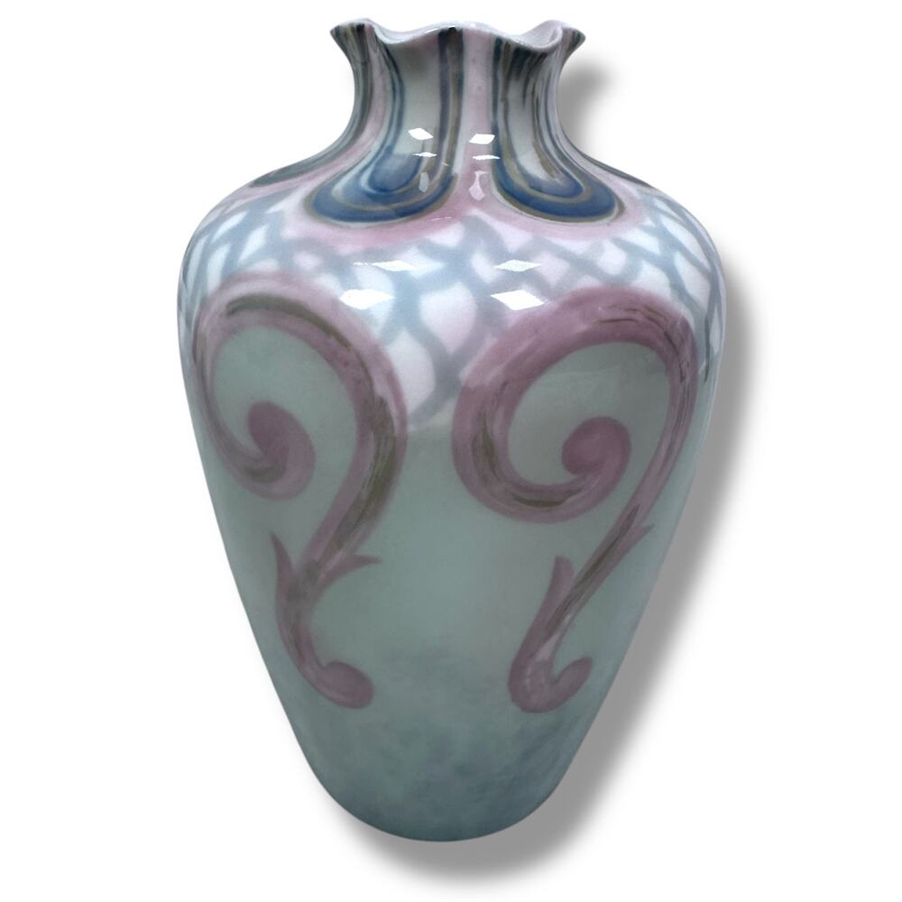 Antique Rosenthal Art Nouveau Hand Painted Porcelain Vase 5.75" Early 1900s Rare